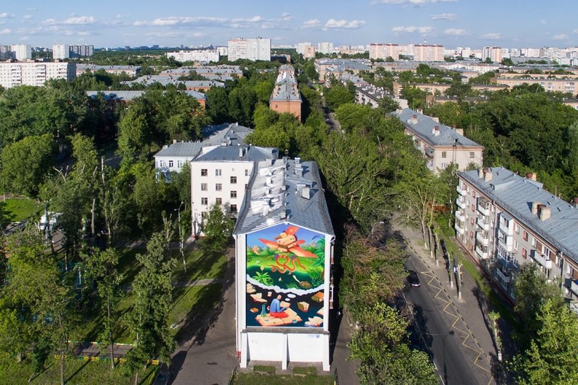 Блог - Самые эффектные московские граффити с высоты птичьего полета Самые эффектные московские граффити с высоты птичьего полета