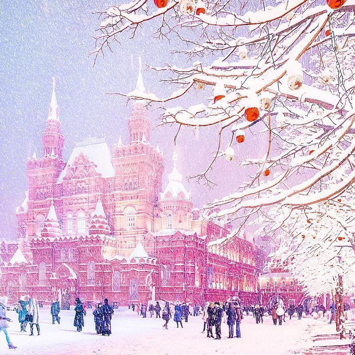 Блог - 17 нереально красивых снимков, на которых рождественская Москва похожа на сказку 17 нереально красивых снимков, на которых рождественская Москва похожа на сказку
