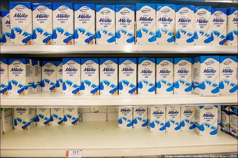 Блог - Удивительные цены на продукты в супермаркете Праги Удивительные цены на продукты в супермаркете Праги