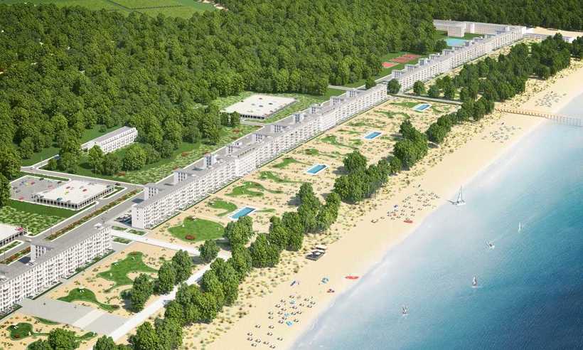 4-километровый заброшенный нацистский курорт Гитлера превращается в роскошное место для отдыха