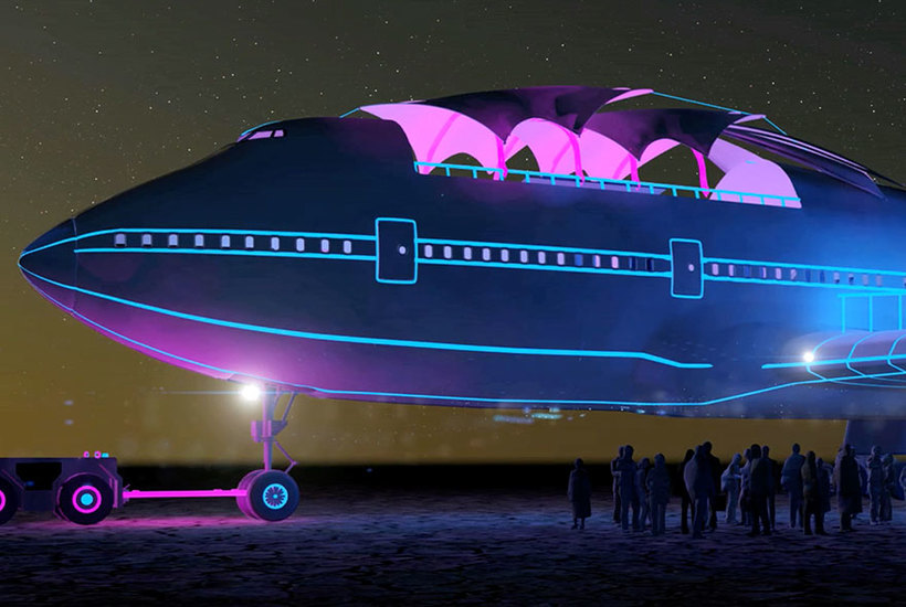 Блог - На культовом Burning Man самолет Boeing 747 превратили в самую большую арт-машину в истории На культовом Burning Man самолет Boeing 747 превратили в самую большую арт-машину в истории