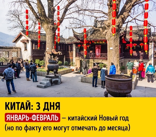 Блог - Мы тут узнали, сколько длятся новогодние праздники в разных странах мира Мы тут узнали, сколько длятся новогодние праздники в разных странах мира