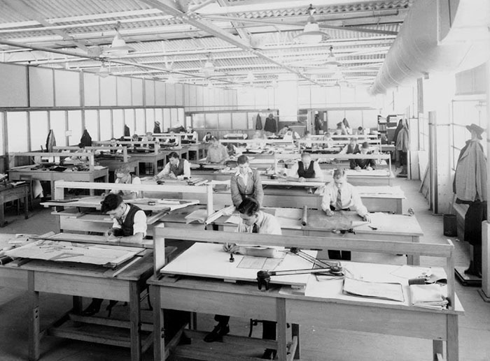 Блог - 19 винтажных фото о том, как работали люди до того, как появился AutoCAD 19 винтажных фото о том, как работали люди до того, как появился AutoCAD
