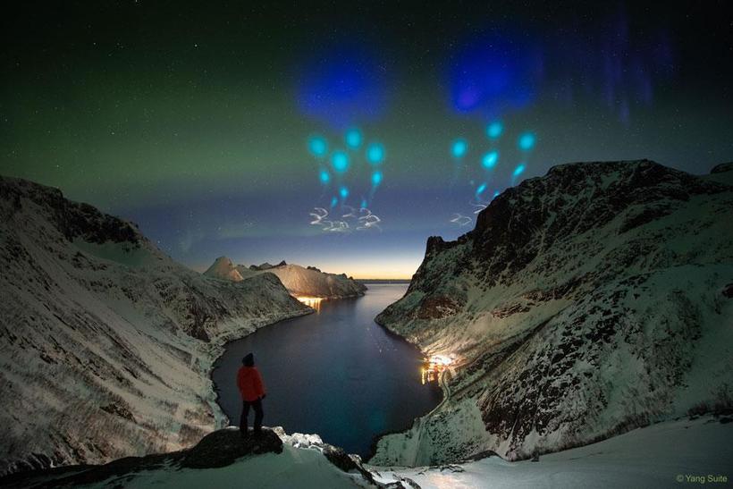 Блог - Видео: Фееричный эксперимент NASA, который местные жители приняли за атаку пришельцев Видео: Фееричный эксперимент NASA, который местные жители приняли за атаку пришельцев