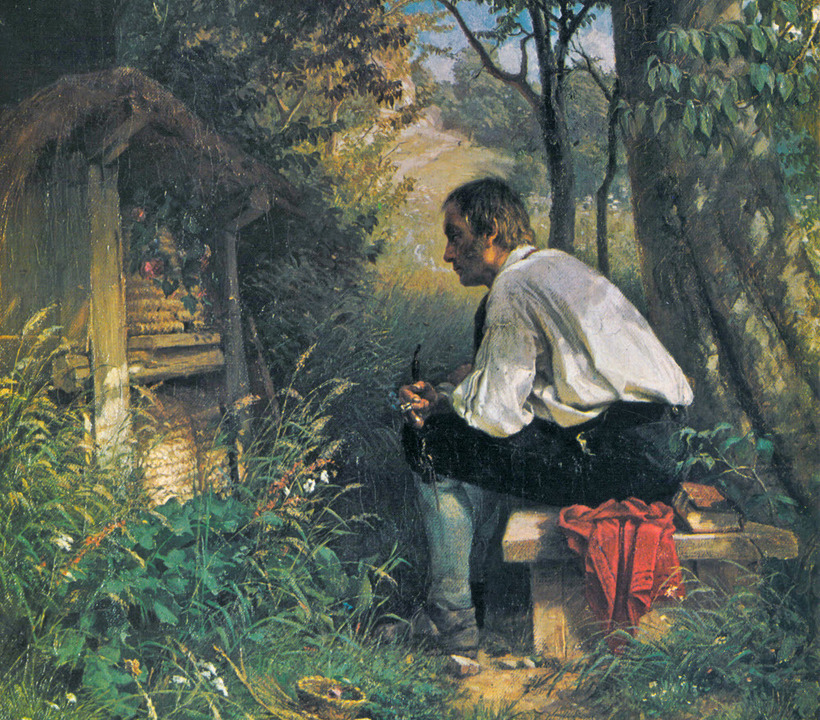 Подруга-пчела. Художник Ганс Тома (1839-1924) Подруга-пчела. Художник Ганс Тома (1839-1924)