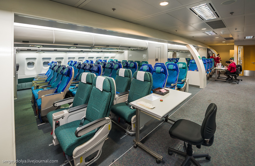 Как тренируют бортпроводников? 