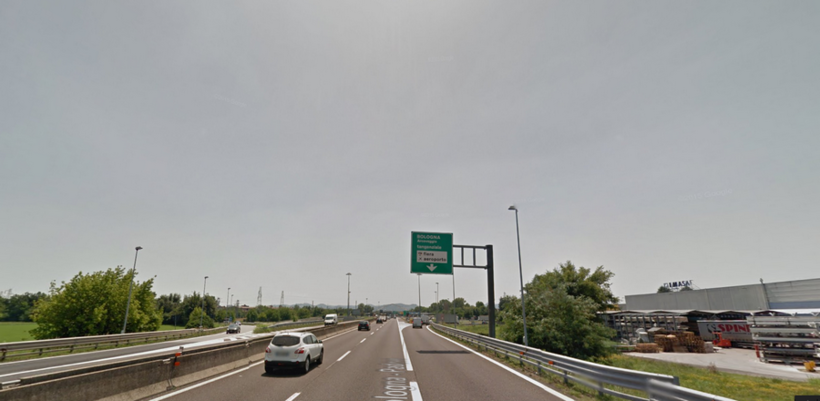 Трасса А13 и Е45 до Болонья