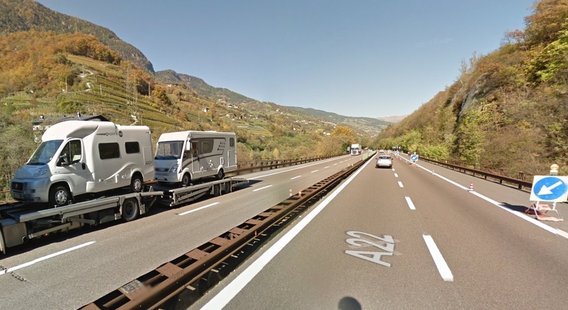 По дороге в Альпы