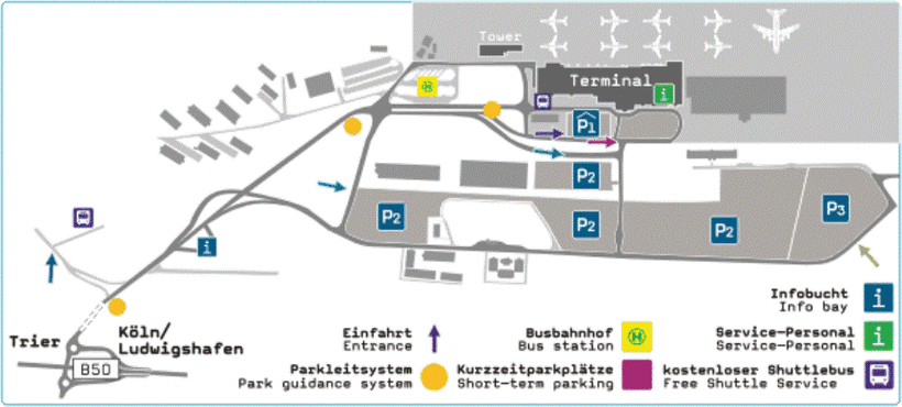 Схема аэропорта Франкфурт-Хан