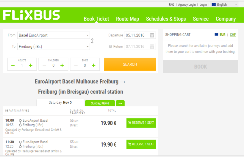 Покупаем билет на автобус дальнего следования онлайн