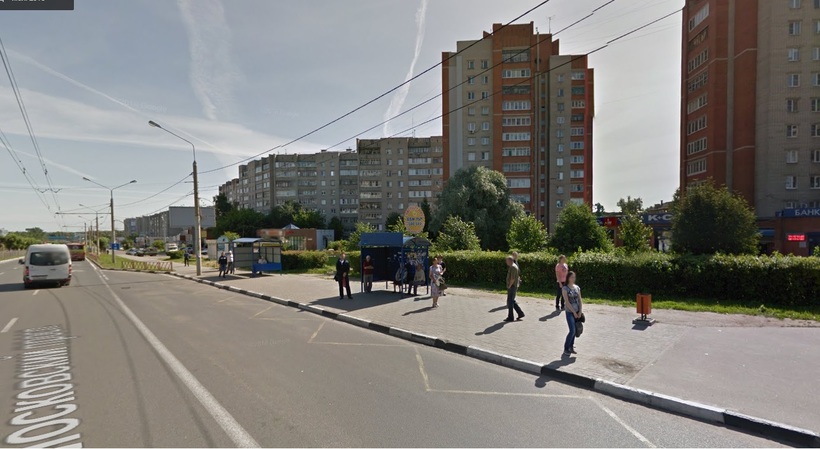 Остановка автобуса №72 напротив автовокзала