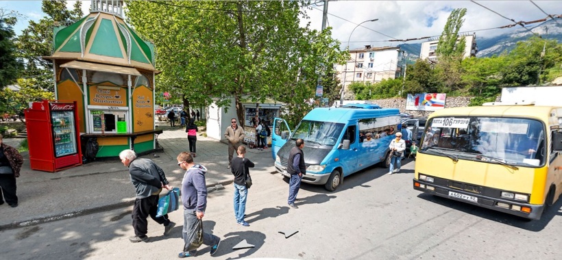 Остановка за автовокзалом