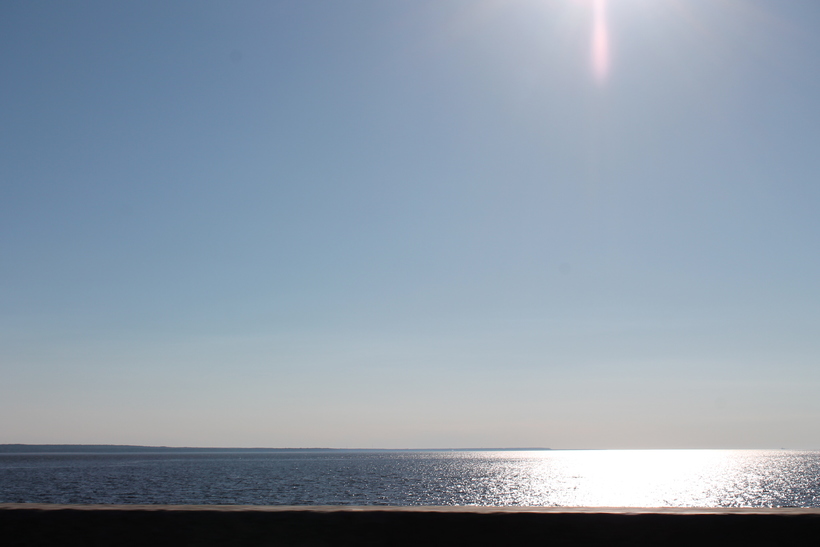 Обратный путь по дамбе