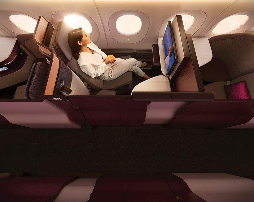 Блог - Авиаперевозчик Qatar Airways показал новый бизнес-класс с золотыми креслами Авиаперевозчик Qatar Airways показал новый бизнес-класс с золотыми креслами