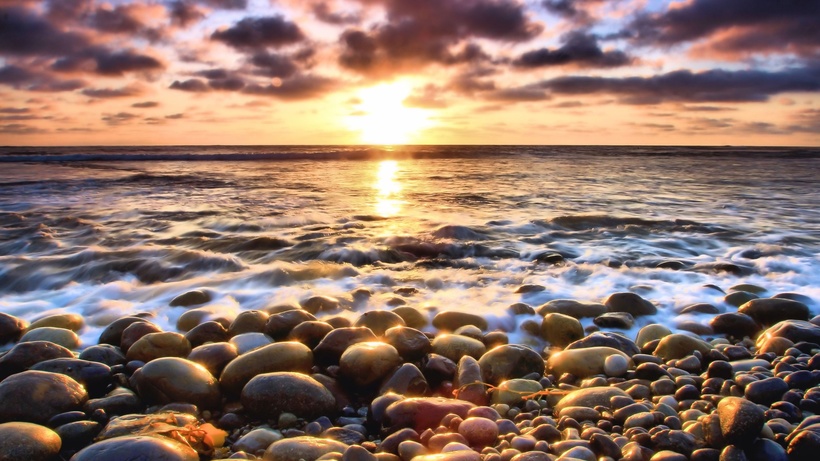 Stones on the coast