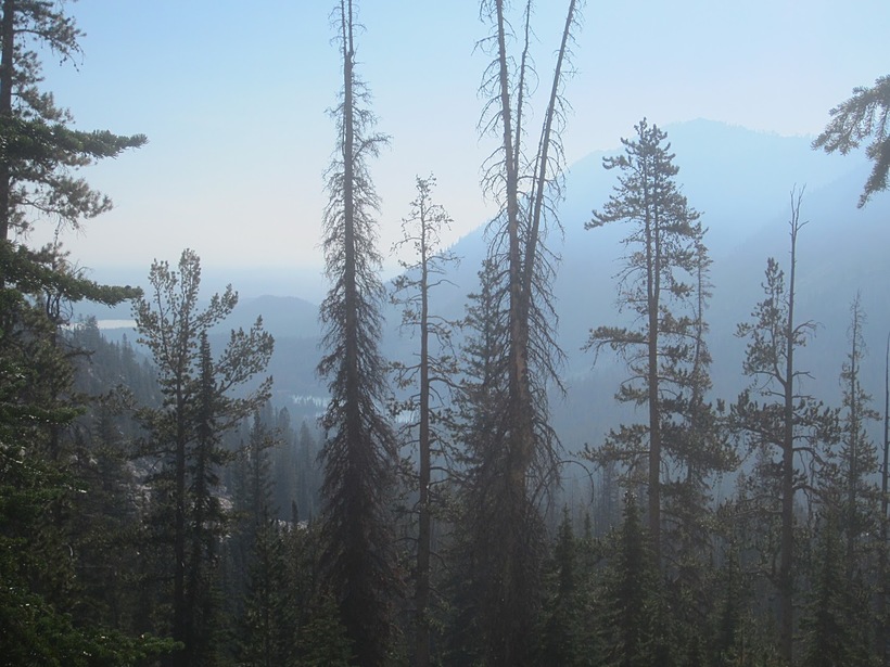Солнечное затмение в национальном парке Sawtooth Wilderness