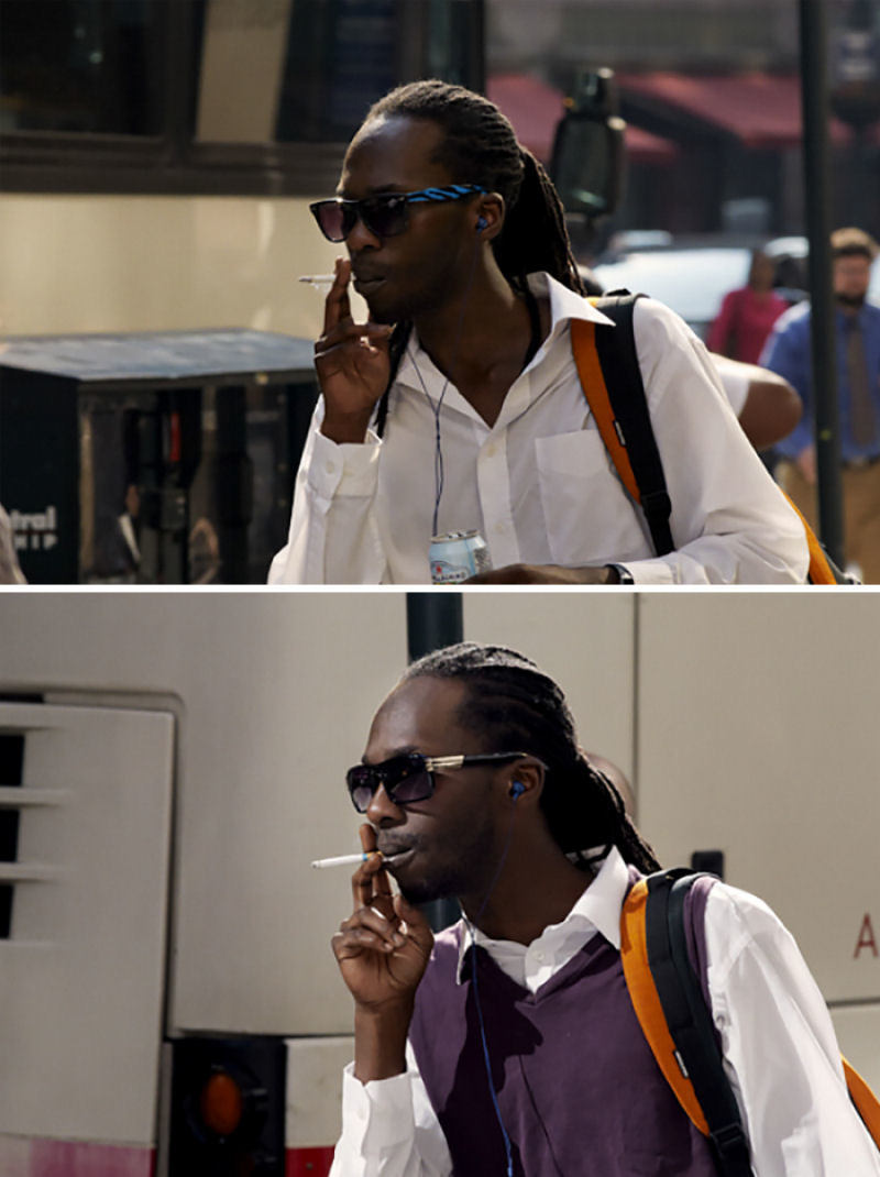 Датский фотограф 9 лет снимал одних и тех же людей по дороге на работу в Нью-Йорке 