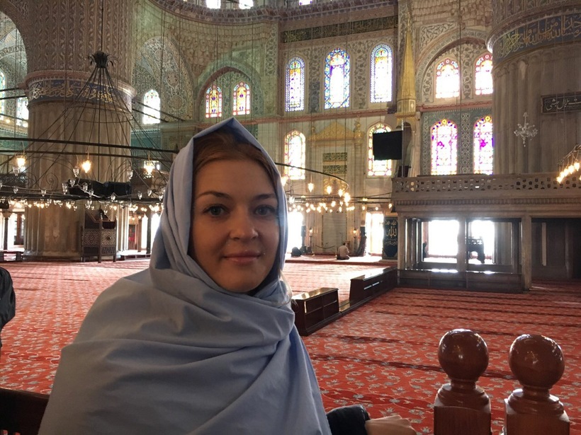 Я в Голубой мечети