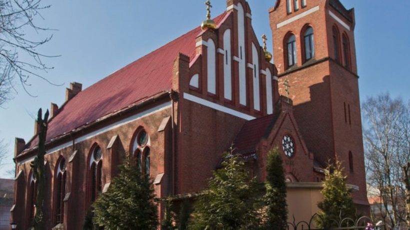 Кирха Святого Семейства в Калиниграде в сентябре