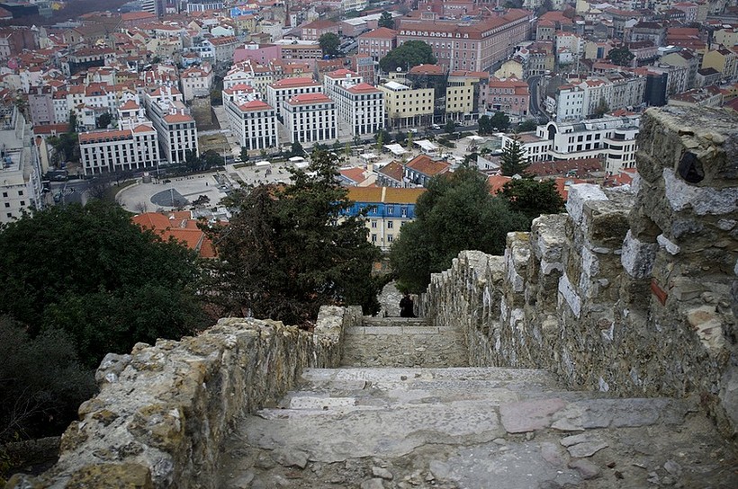 Castelo de S. Jorge, вид на Лиссабон