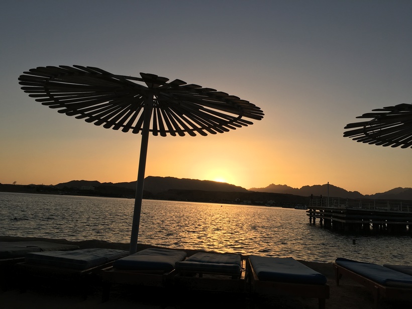 Красивейший закат в Шарме