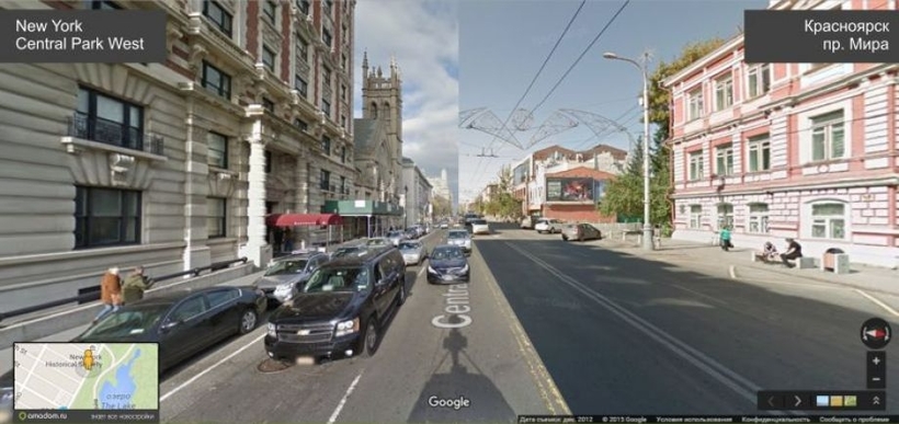 Невероятные сходства между Красноярском и Нью-Йорком нашлись, когда сравнили их улицы