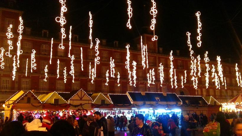 Рождественский рынок на Plaza Mayor