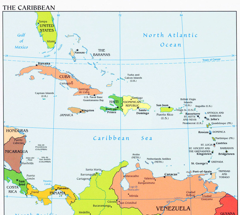 Страны Карибского бассейна или Вест-Индия