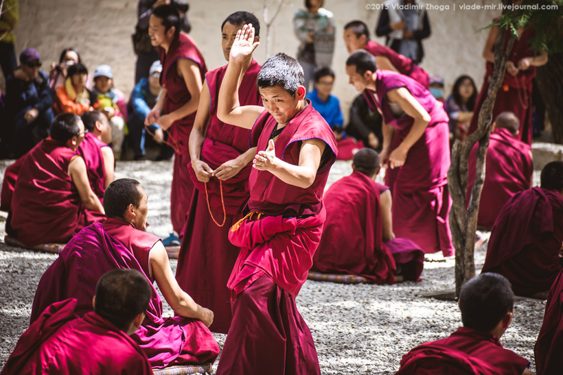 О чем спорят тибетские монахи