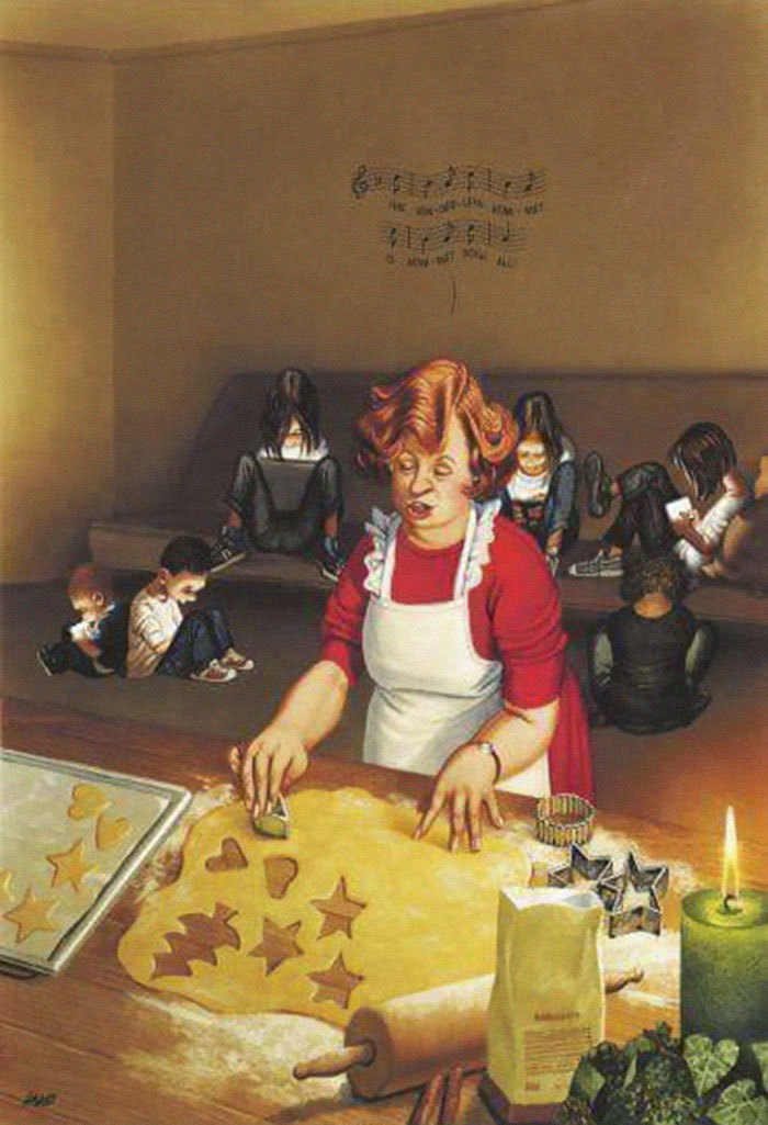 30 брутальных и честных иллюстраций Герхарда Хадерера о современном обществе 