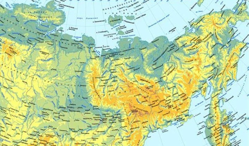 Северо восточной сибири на карте евразии