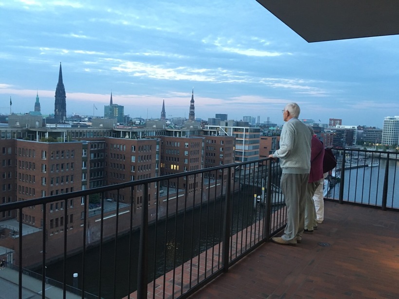 Эльбская филармония, вид на город