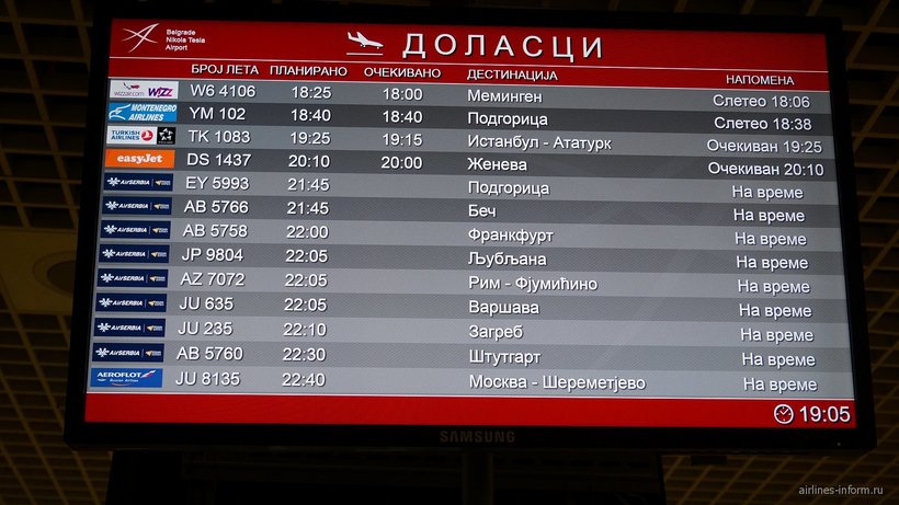 В аэропорту Белграда, Сербия В аэропорту Белграда, Сербия