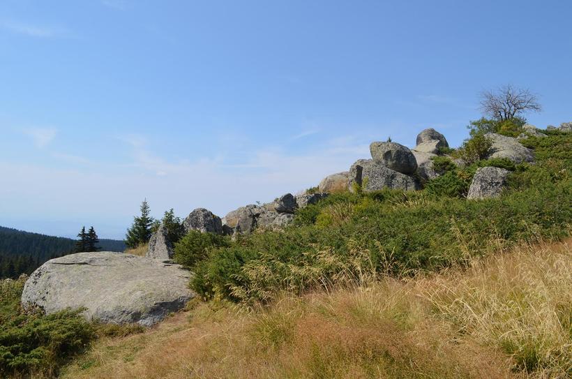 Во время восхождения часто приходится карабкаться вот по таким осыпям