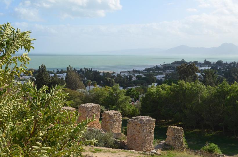 Выйдя из музея, можно осмотреть панораму района, который раньше занимал Карфаген