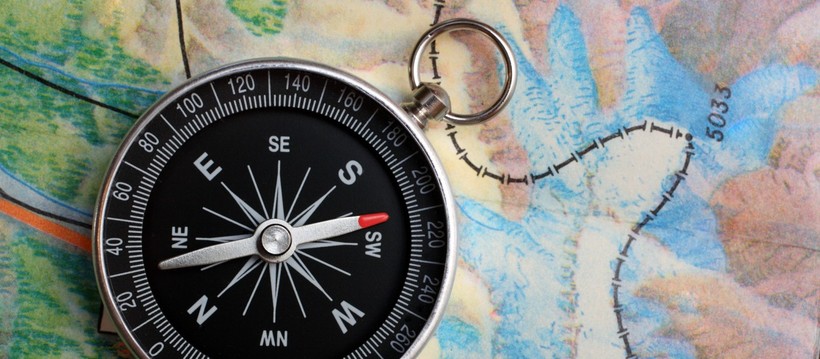 Компас и карта