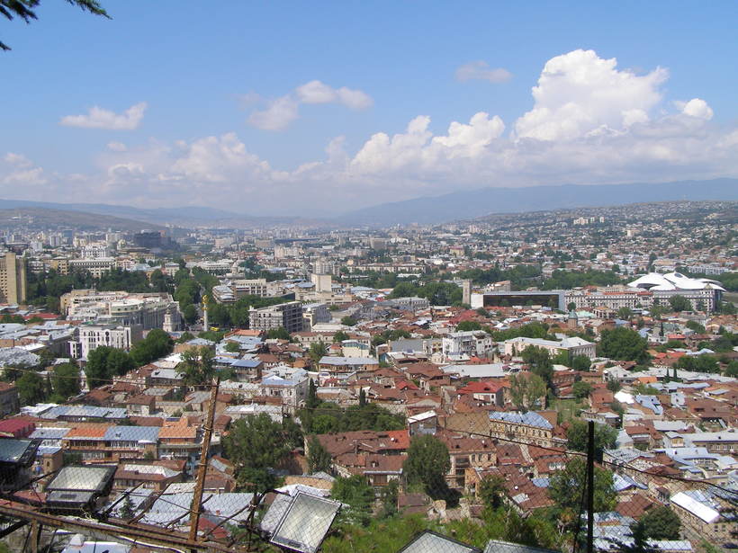 Тбилиси - вид из крепости Нарикала