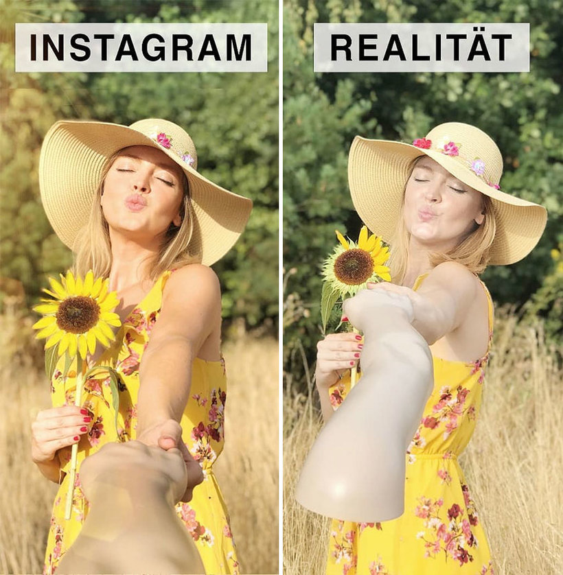 Блог - Instagram и реальность: немка шутит над идеальными фотографиями в соцсетях Instagram и реальность: немка шутит над идеальными фотографиями в соцсетях