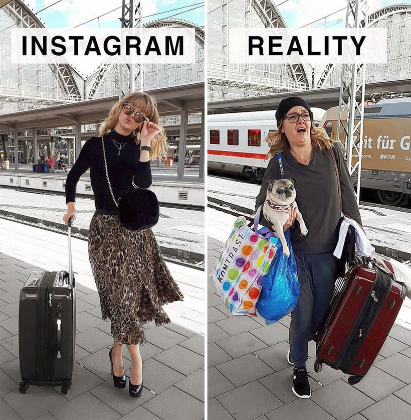 Блог - Instagram и реальность: немка шутит над идеальными фотографиями в соцсетях Instagram и реальность: немка шутит над идеальными фотографиями в соцсетях