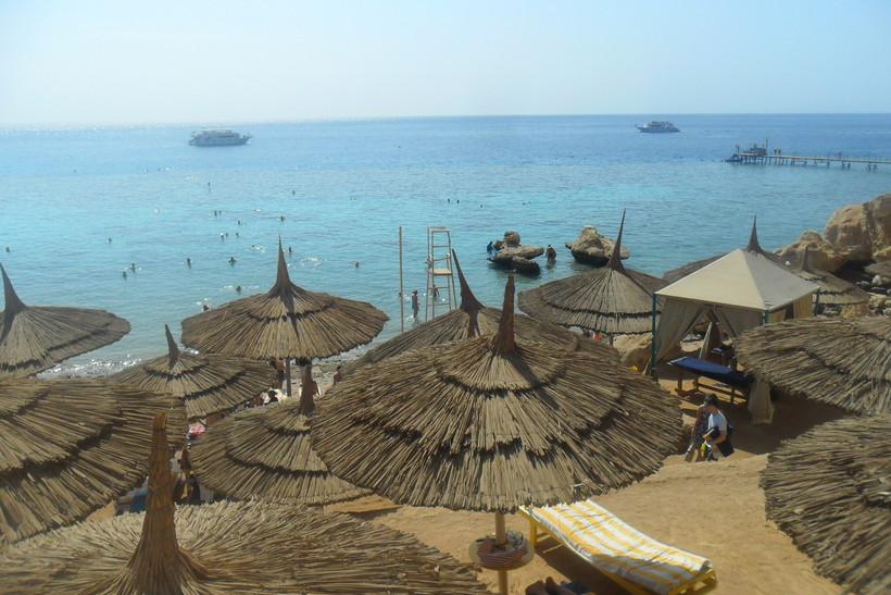 Пляж в Шарм Эль Шейхе, Египет
