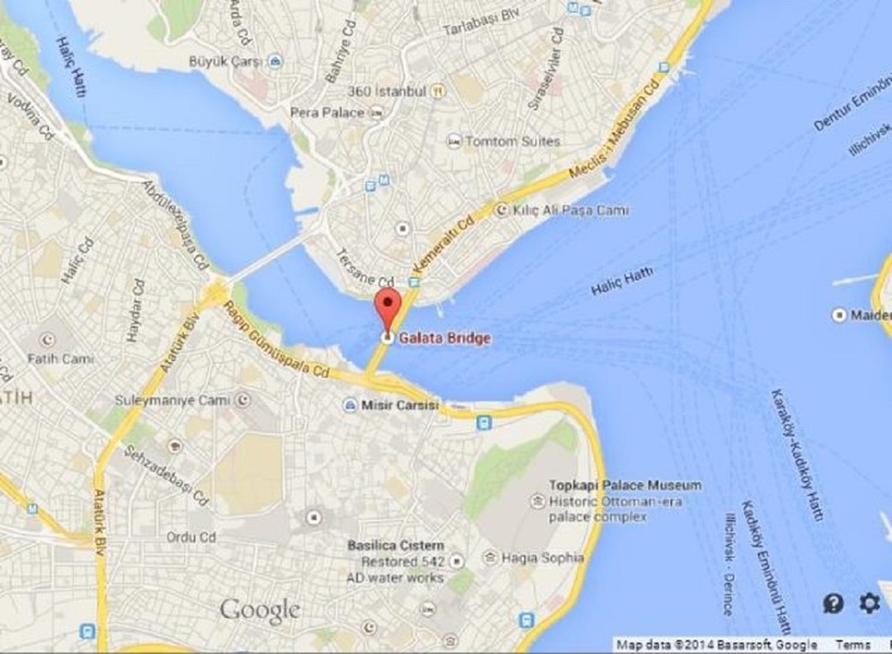Гугл стамбула. Галатский мост в Стамбуле на карте. Карта Стамбула Истикляль Галата. Босфорский мост в Стамбуле на карте. Бухта золотой Рог Стамбул на карте.