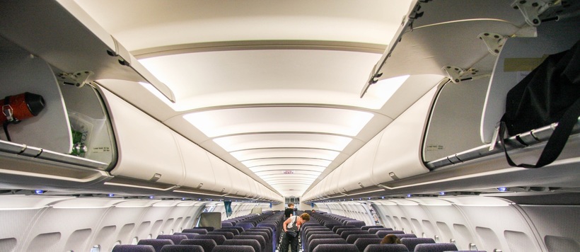 салон самолёта Airbus A321