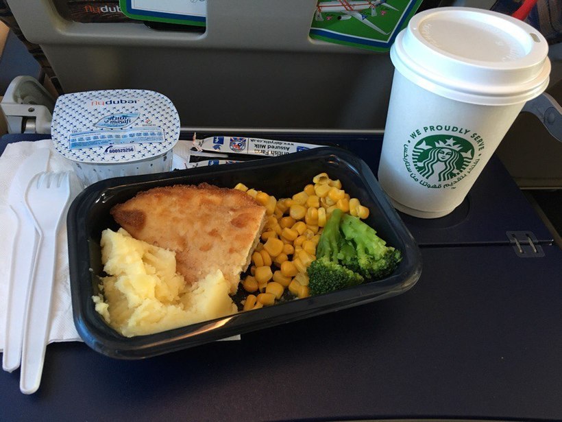 платное питание на борту FlyDubai