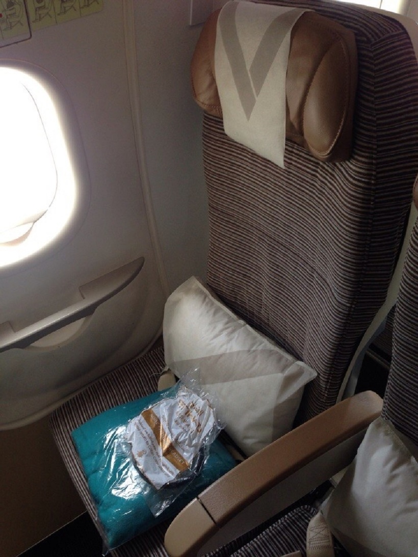 салон самолёта авиакомпании Etihad