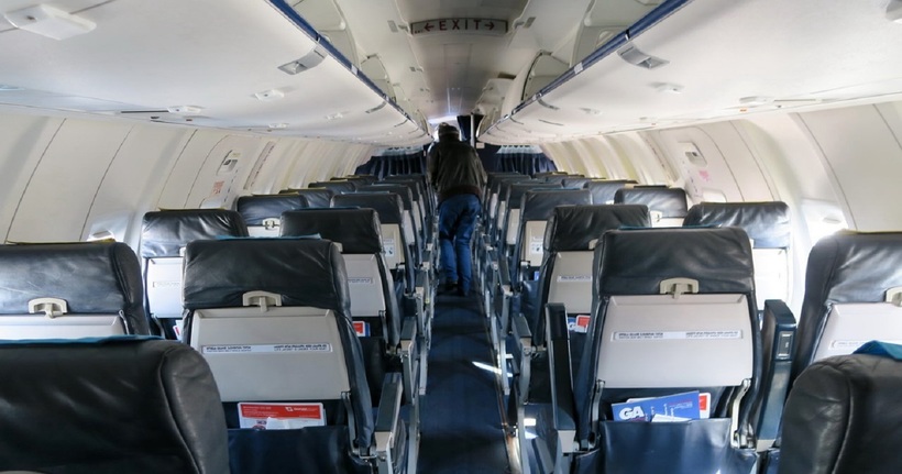 салон самолёта GeorgianAirways
