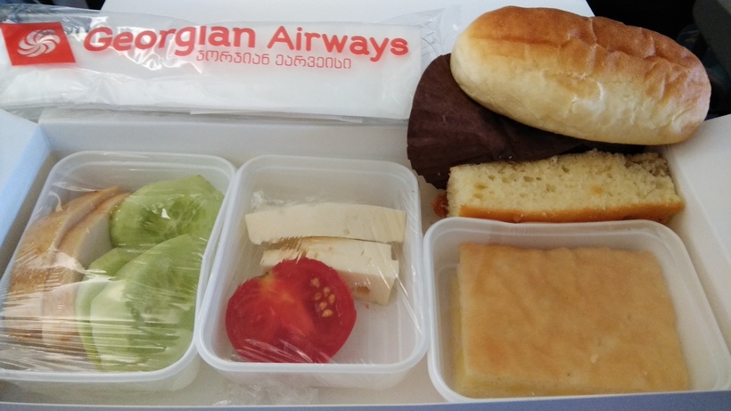 питание на борту Georgian Airways