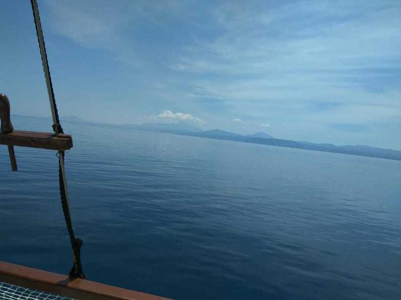 Вид на море с яхты