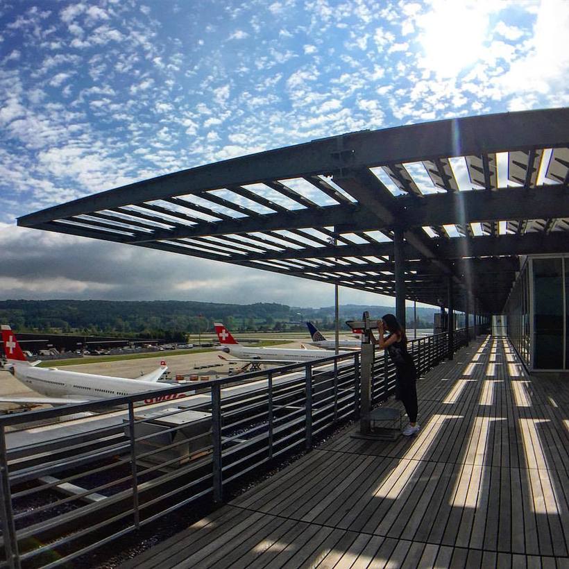 смотровая площадка в аэропорту Цюриха, Flughafen Zürich