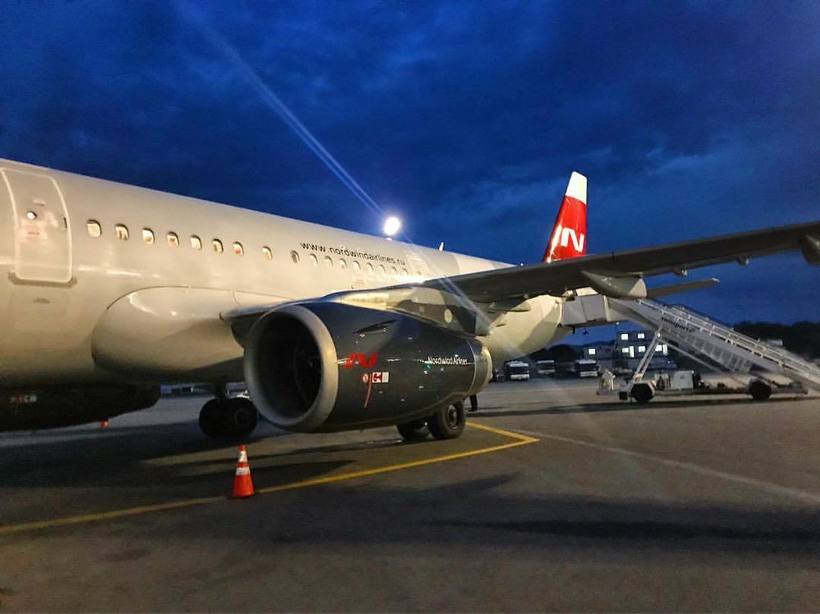 самолёт авиакомпании NordWind, Северный Ветер