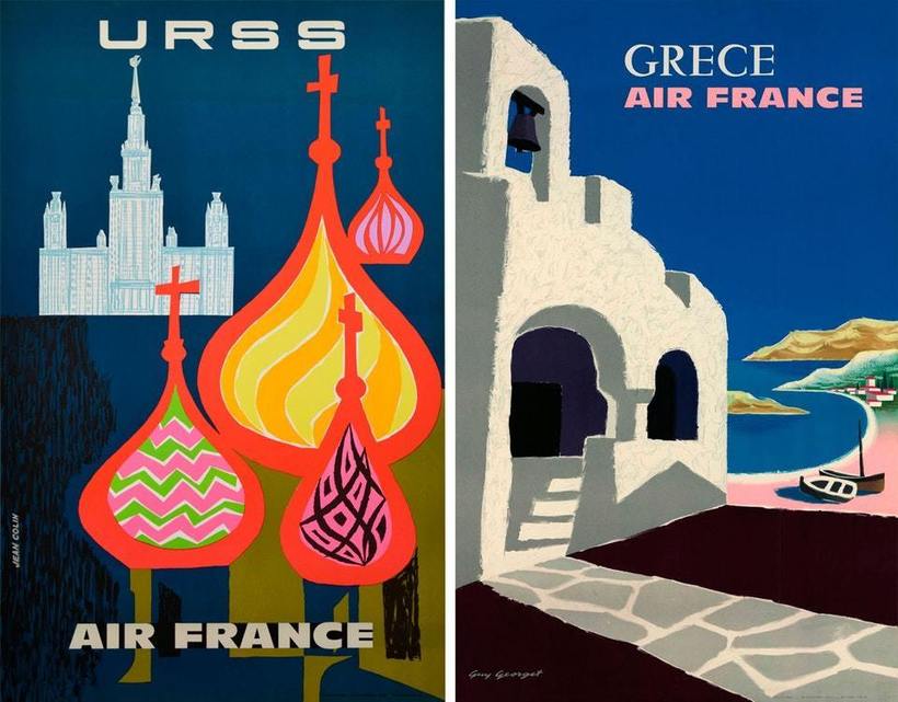 Блог - Самые красивые винтажные постеры Air France от известнейших художников Франции 60-х Самые красивые винтажные постеры Air France от известнейших художников Франции 60-х